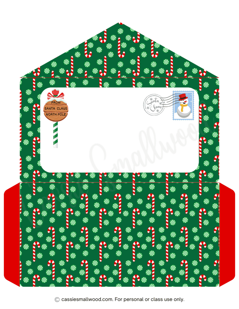 Cute Santa Envelopes (Free Printable) - Cassie Smallwood