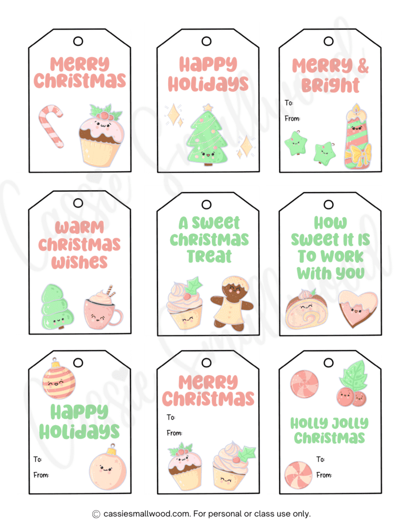 + CUTEST Printable Christmas Tags (Free PDF) - Cassie Smallwood + CUTEST Printable Christmas Tags (Free PDF) - Cassie Smallwood