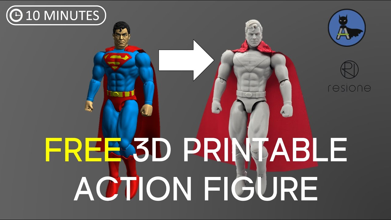 D printed Action figure FREE  Azrach Collections