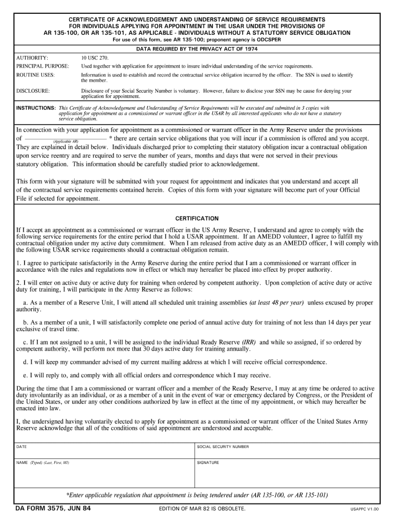 DA  Form - Fill Online, Printable, Fillable, Blank - pdfFiller