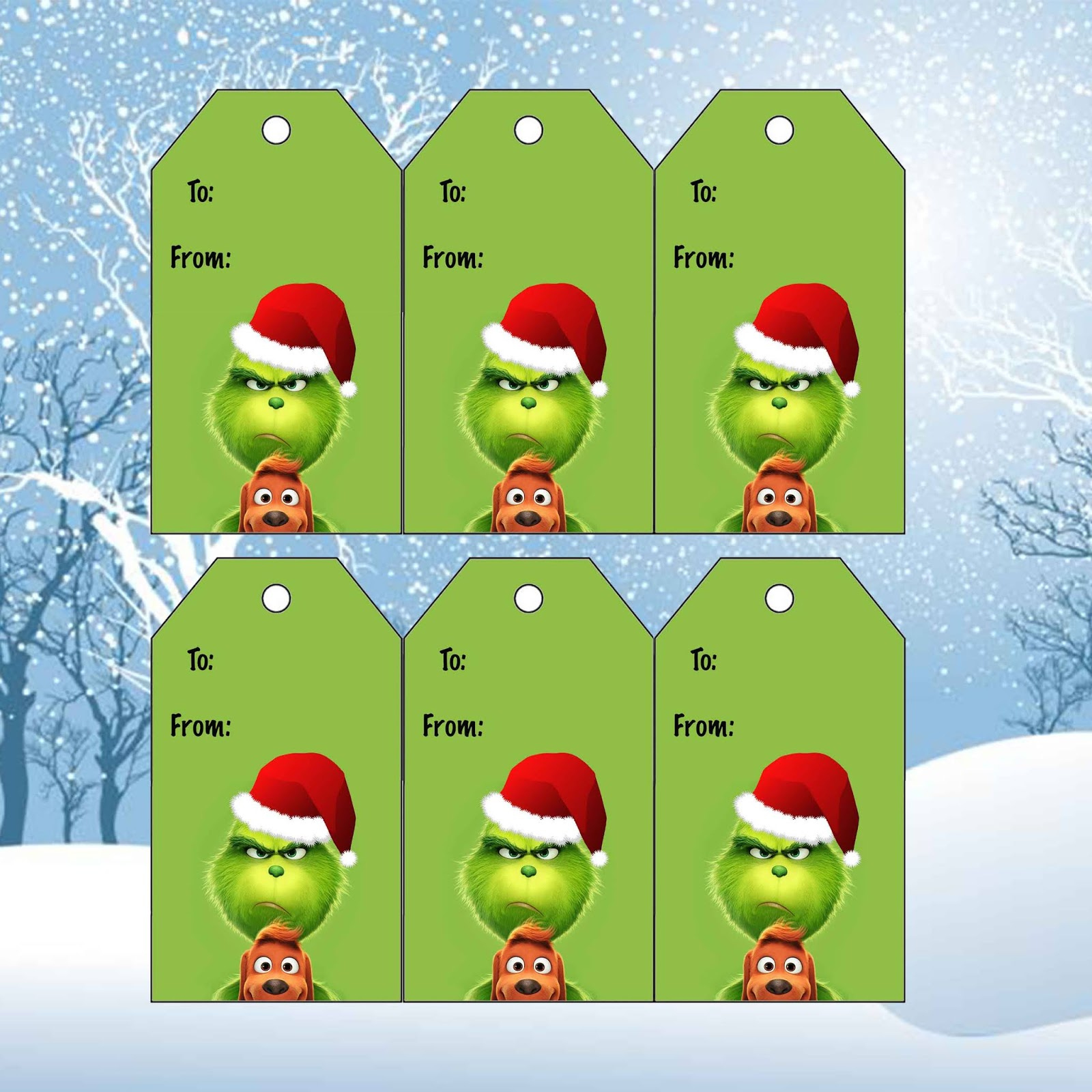 Daisy Celebrates: The Grinch Christmas Gift Tags Daisy Celebrates: The Grinch Christmas Gift Tags