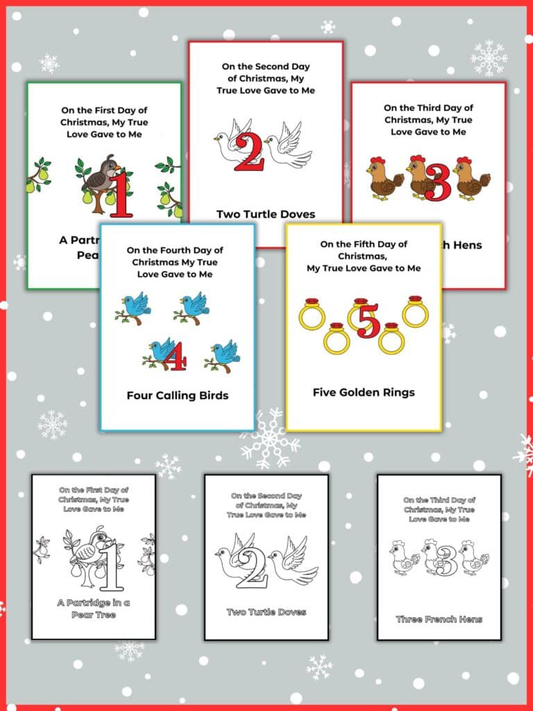 Days of Christmas Cards Printable (Free!) Healing Home Days of Christmas Cards Printable (Free!) Healing Home