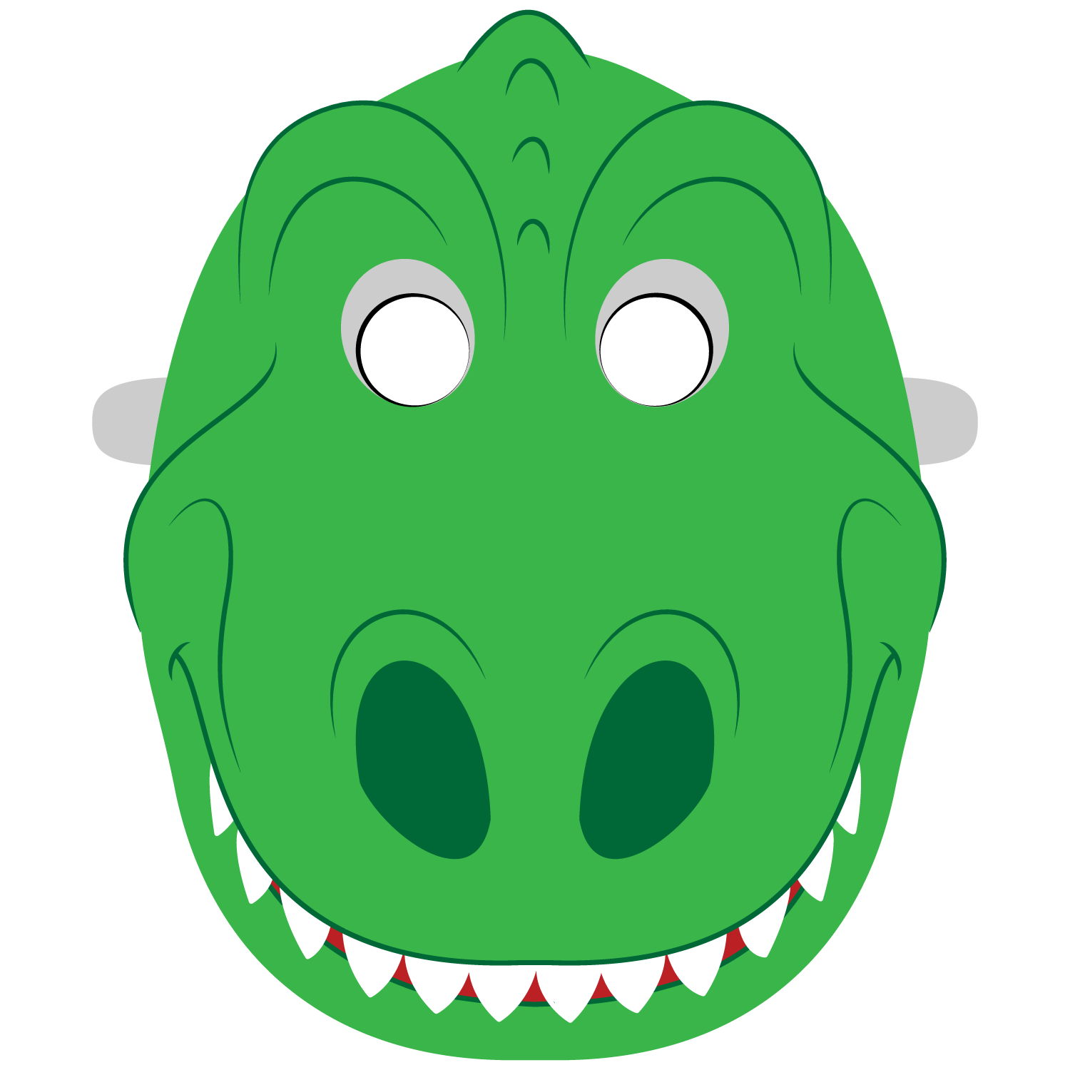 Dinosaur Mask Template  Free Printable Paper Сraft Templates