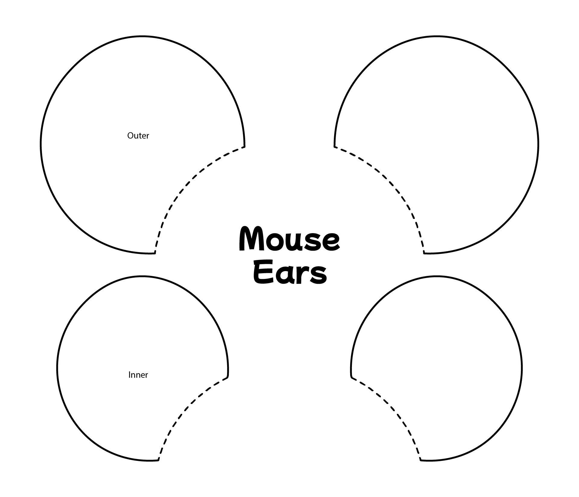 Disney Ears Template Free Printable