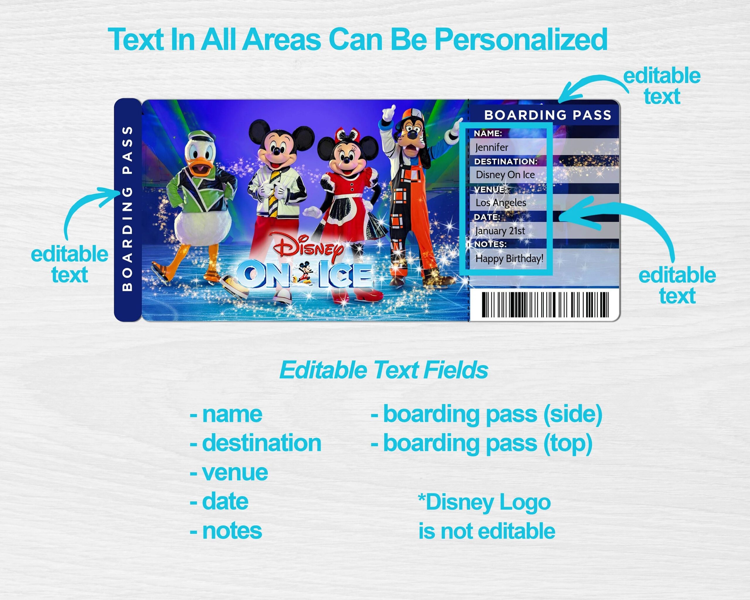 Disney On Ice Tickets Printable - Printable Party Favors