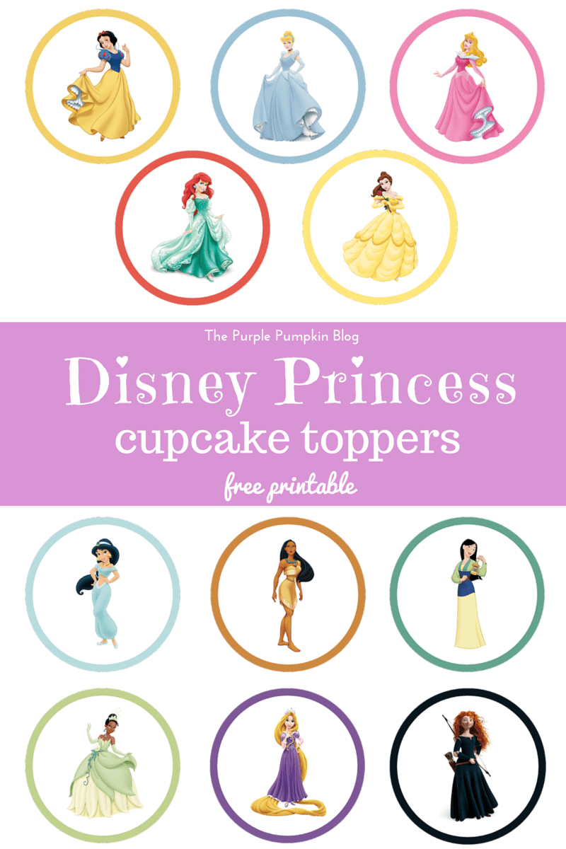 Disney Princess Cupcake Toppers Disney Princess Cupcake Toppers