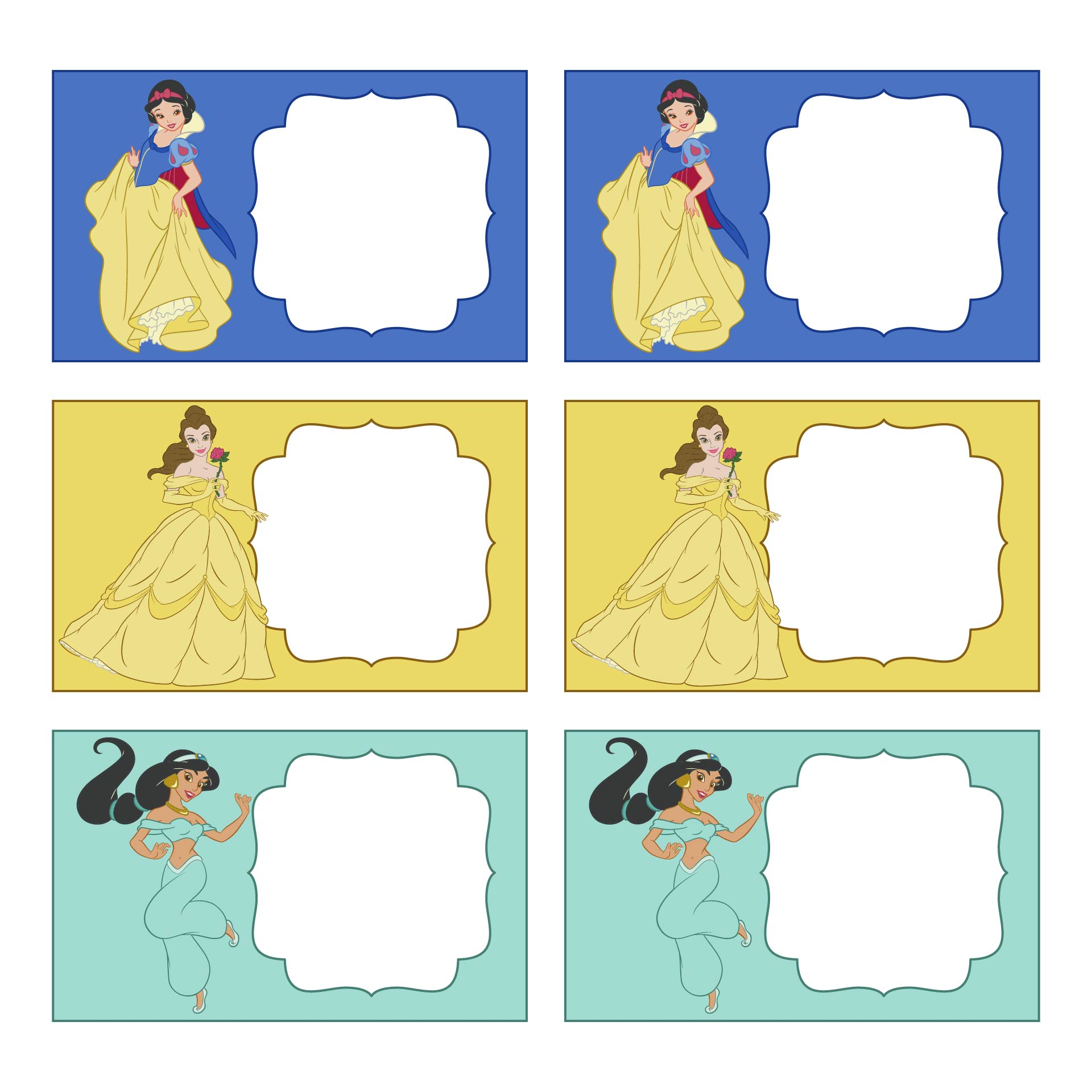 Disney Princess Labels - Free PDF Printables Printablee Disney Princess Labels - Free PDF Printables Printablee