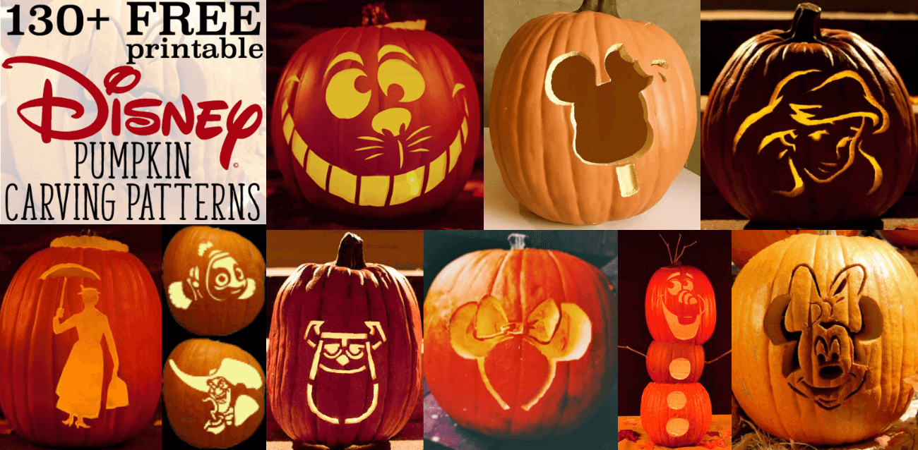 Disney Pumpkin Stencils: Over  Free Printables and Ideas