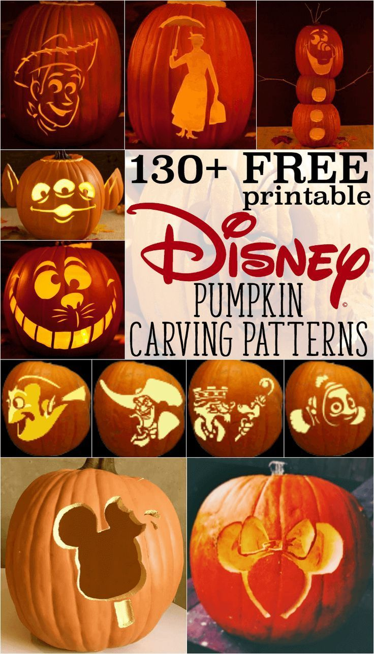 Disney pumpkin stencils: Over  printable pumpkin patterns for