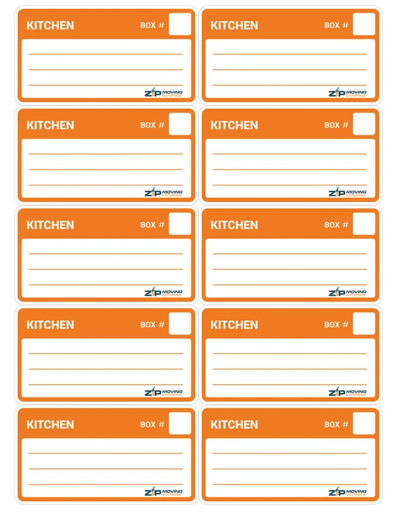 DIY free Printable Moving Labels  Zip Moving & Storage
