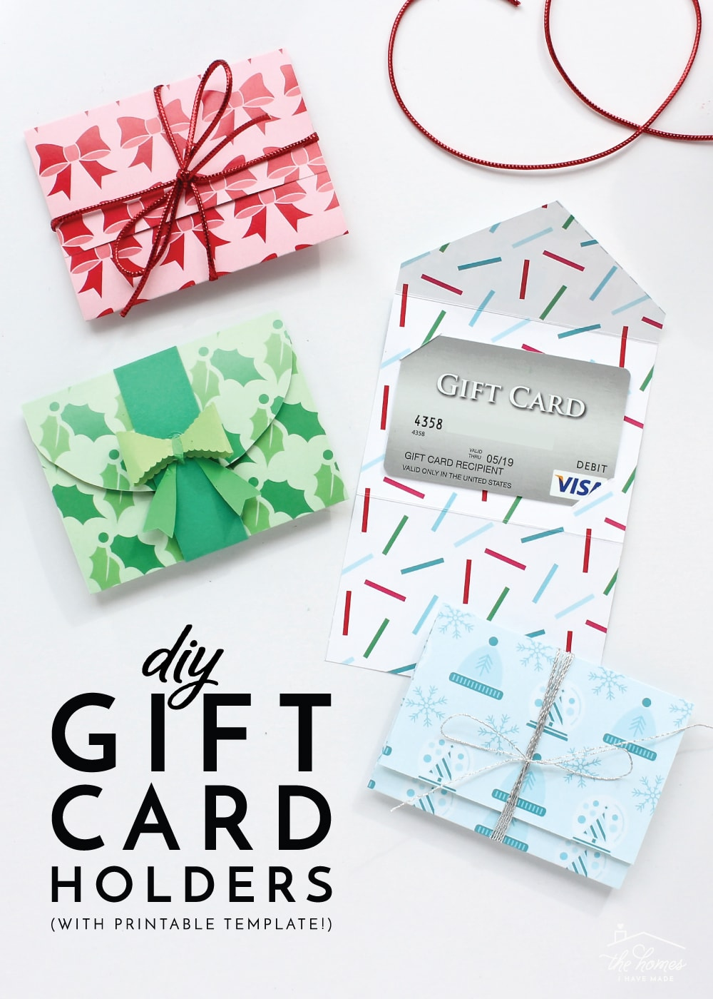 DIY Gift Card Holders (with Printable Template!) - The Homes I DIY Gift Card Holders (with Printable Template!) - The Homes I