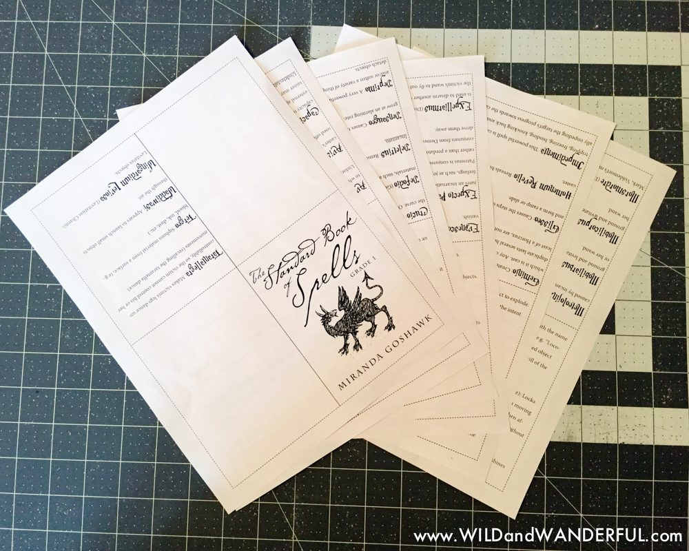 DIY Harry Potter Spellbook + Printable  Wild+Wanderful