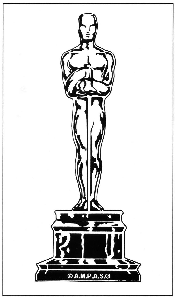 DIY Oscar Cookie Cutout - Traceable Image
