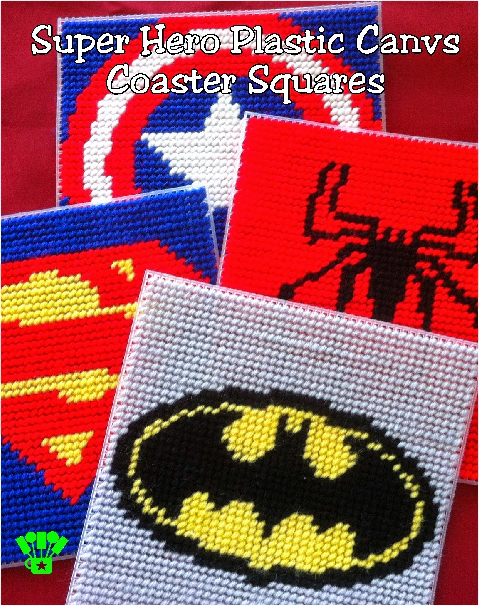DIY Party Mom: Super Hero Coaster Plastic Canvas Pattern DIY Party Mom: Super Hero Coaster Plastic Canvas Pattern