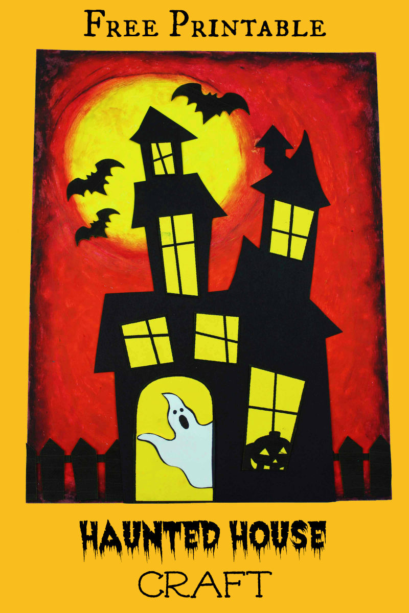 DIY Printable Haunted House Craft - Mama Likes This DIY Printable Haunted House Craft - Mama Likes This