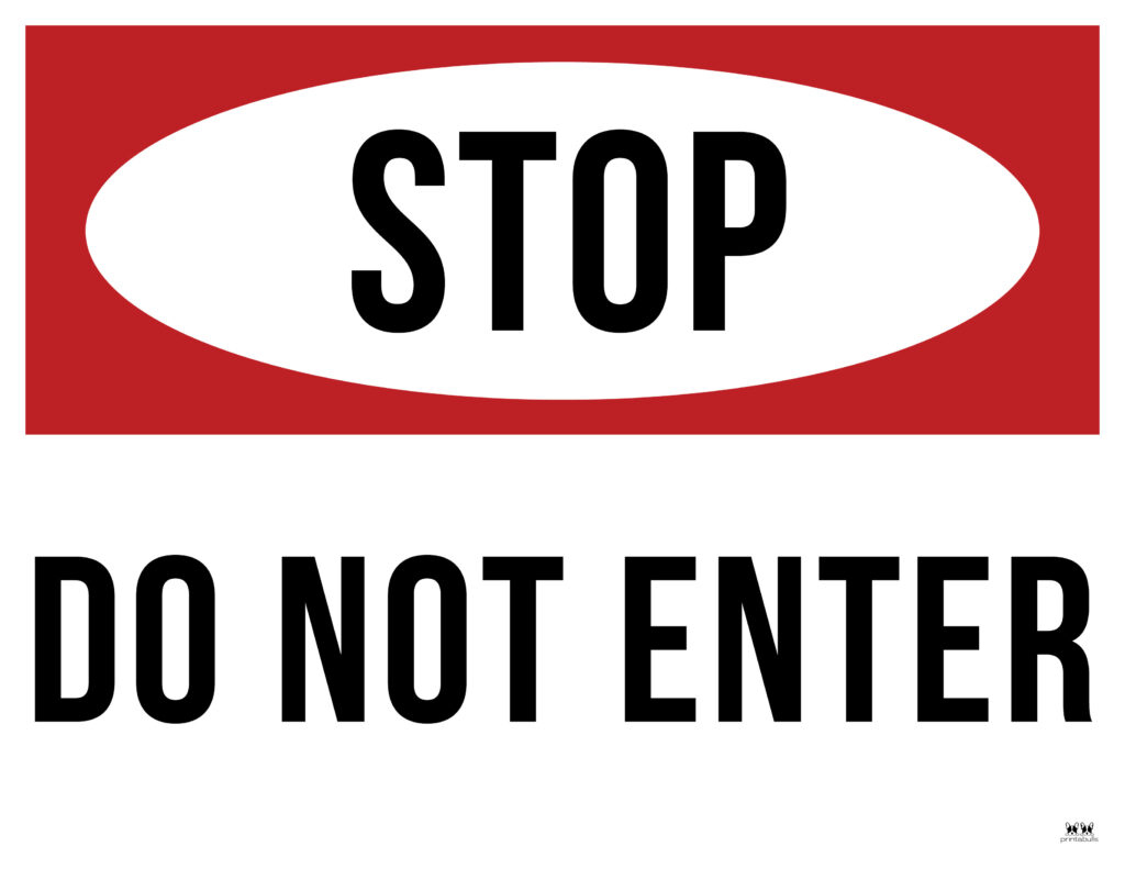 Do Not Enter Signs -  Free Printable Signs  Printabulls