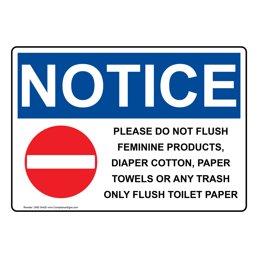 Do Not Flush Signs and Labels - Many Options - Easy Order Do Not Flush Signs and Labels - Many Options - Easy Order