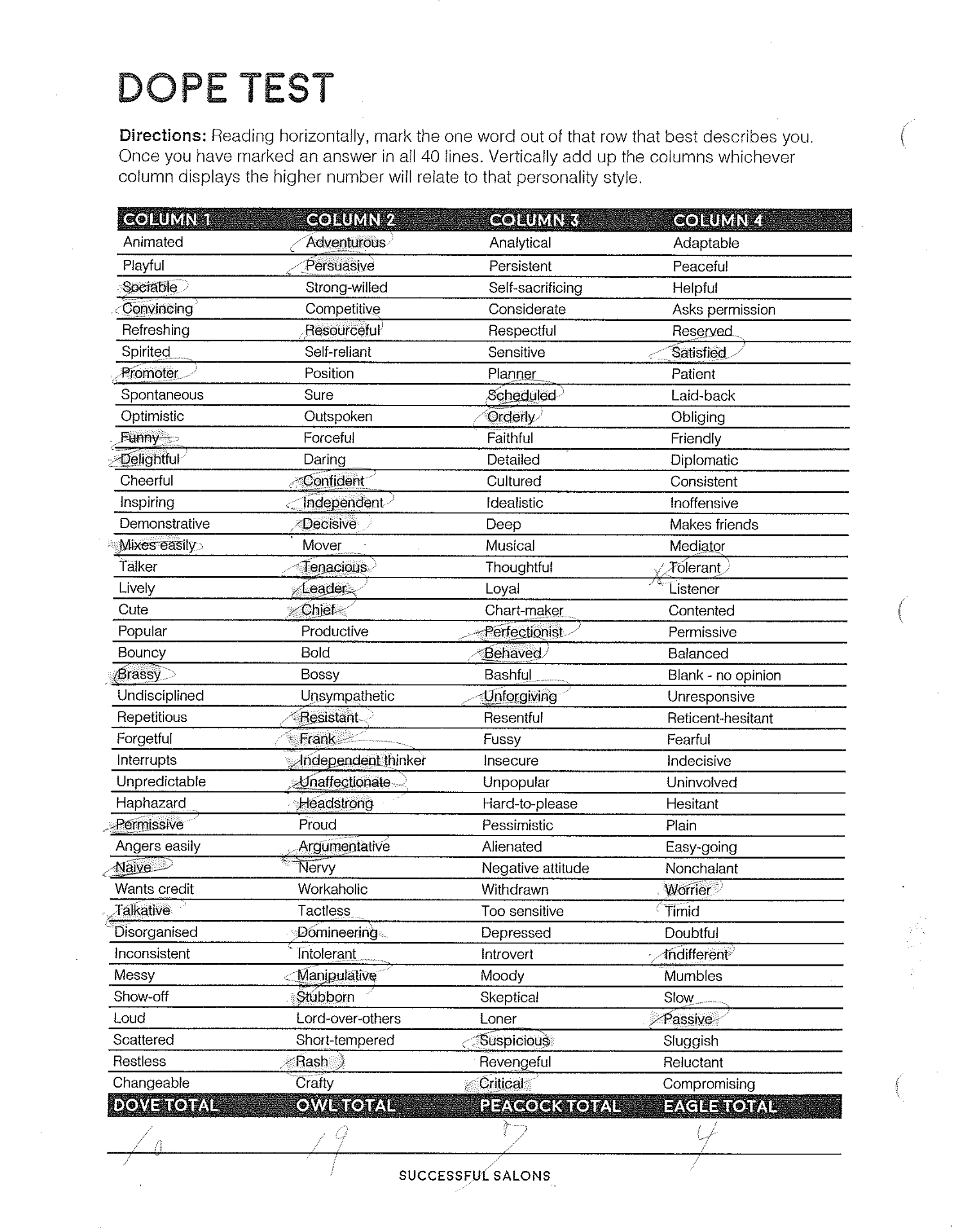 DOPE Test  Kuo Kuang