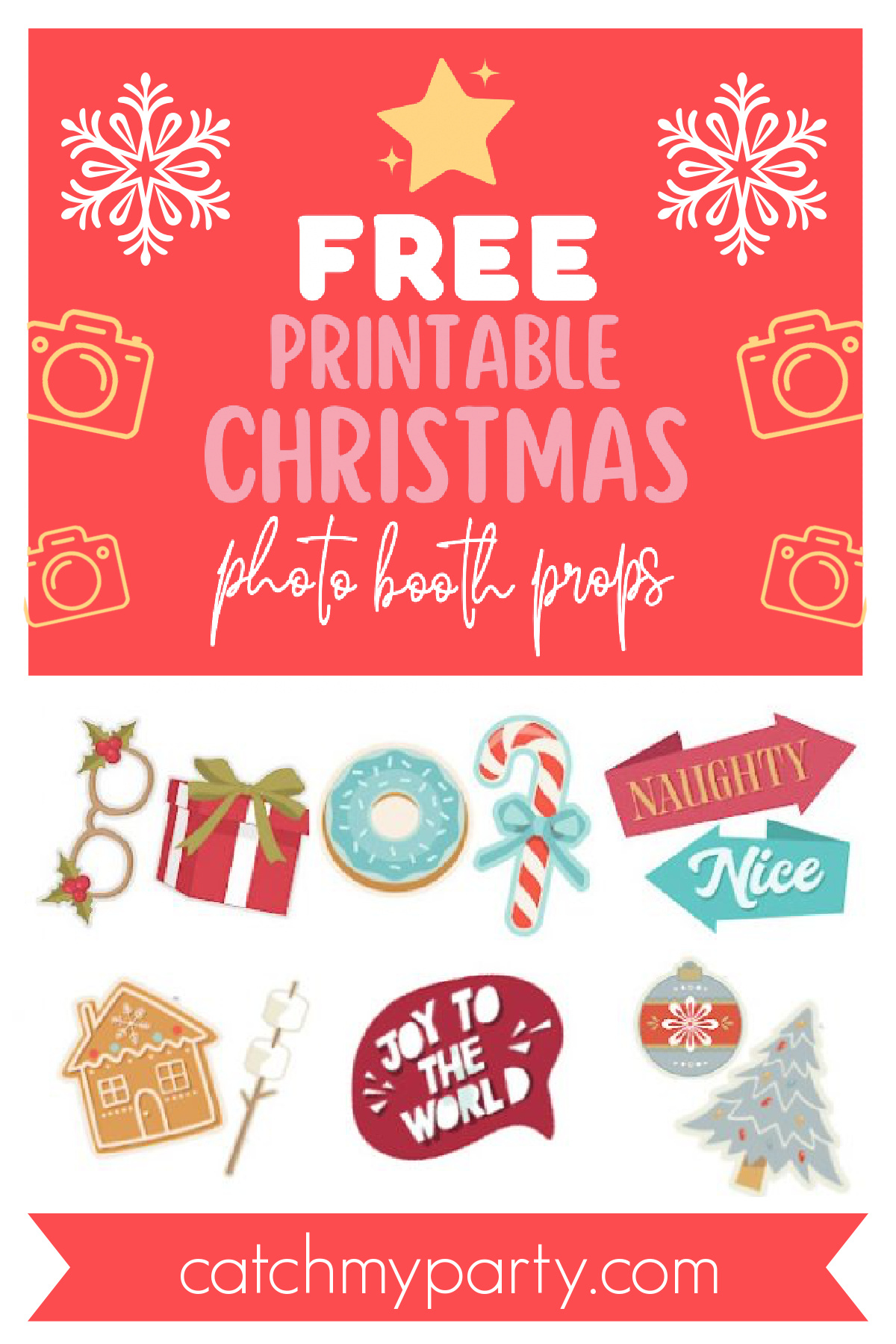 Download All Our Fun FREE Printable Christmas Photo Booth Props Download All Our Fun FREE Printable Christmas Photo Booth Props