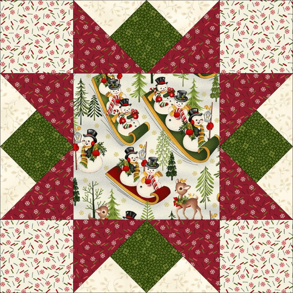 Download  free Christmas quilt patterns - Pieced Brain