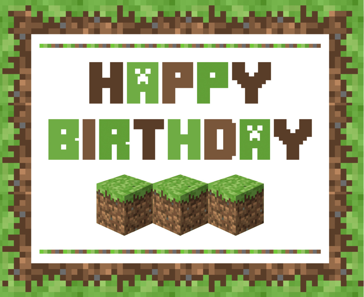 Download These Awesome FREE Minecraft Party Printables!  Catch My