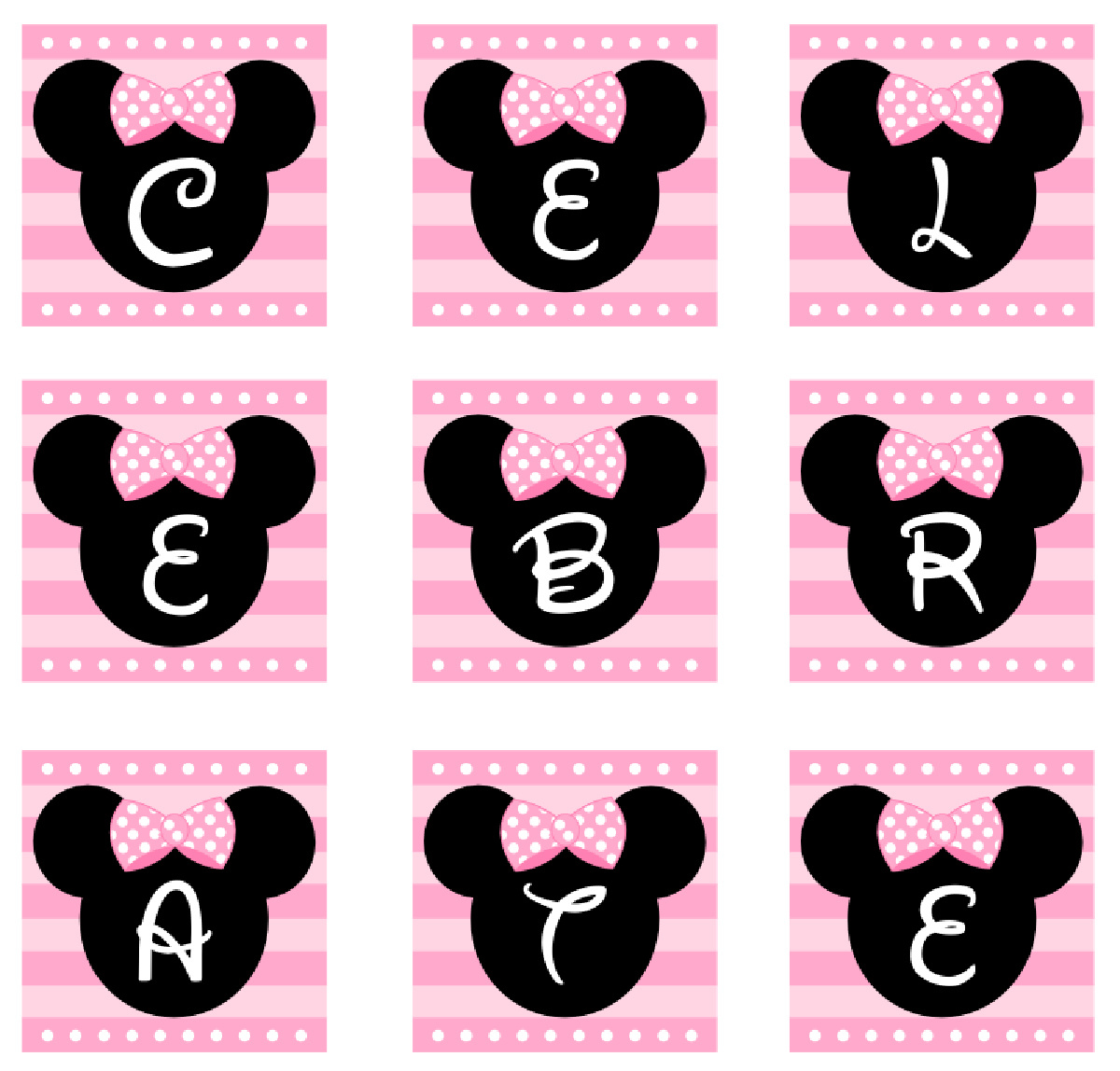 Download These Free Pink Minnie Mouse Party Printables!  Catch My