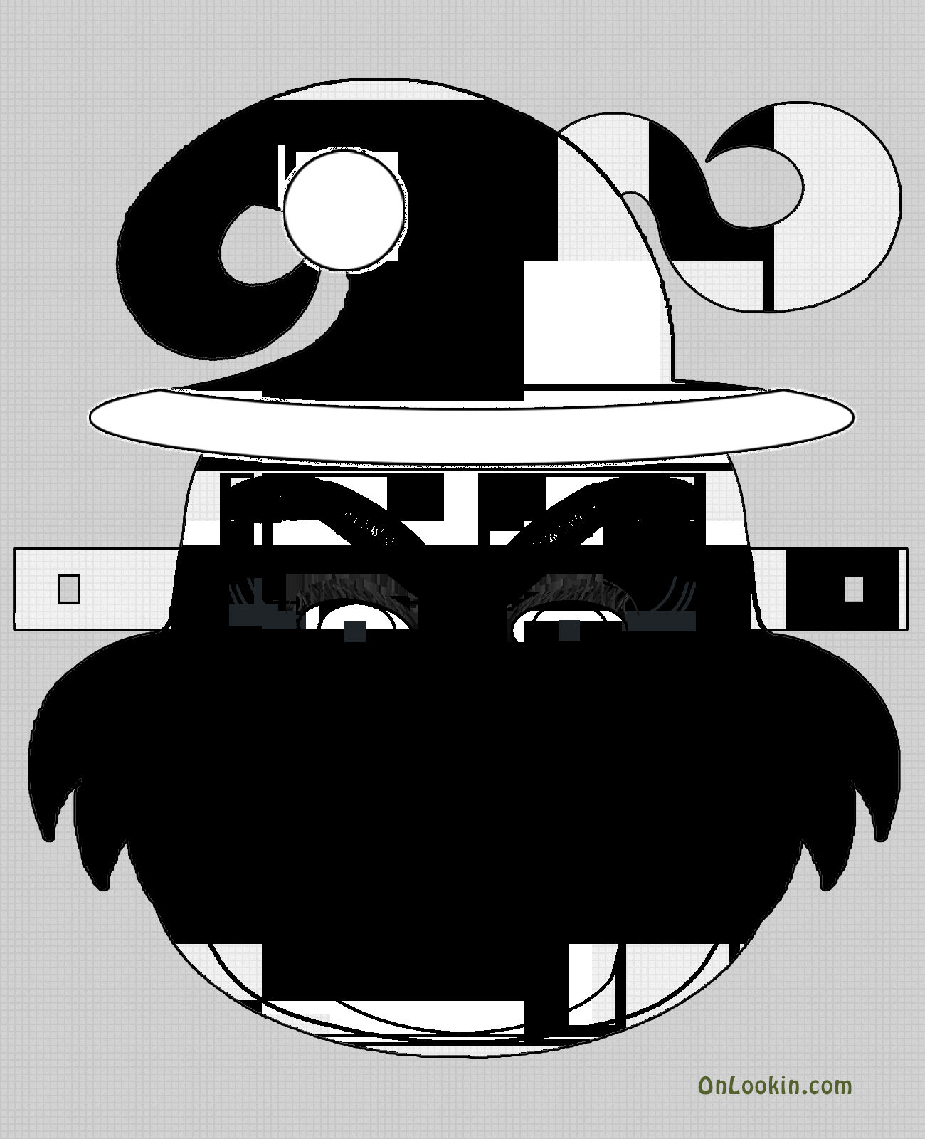 Download To Download Grinch Santa Face Mask Cut Out With Blank