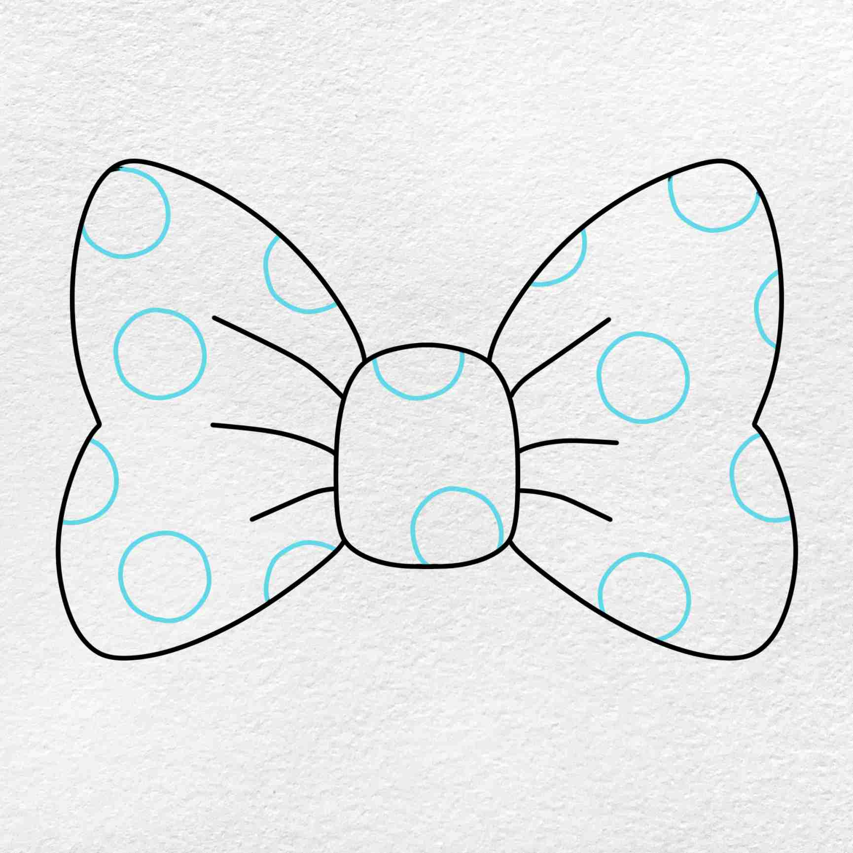 Draw Minnie Mouse Bow - HelloArtsy
