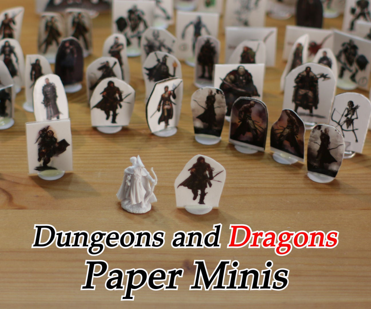 Dungeons and Dragons Paper Miniatures (Pathfinder, Warhammer, Etc