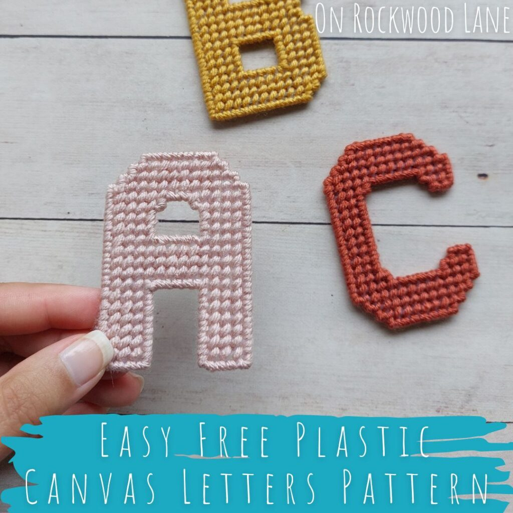 Easy Plastic Canvas Alphabet – Free Pattern