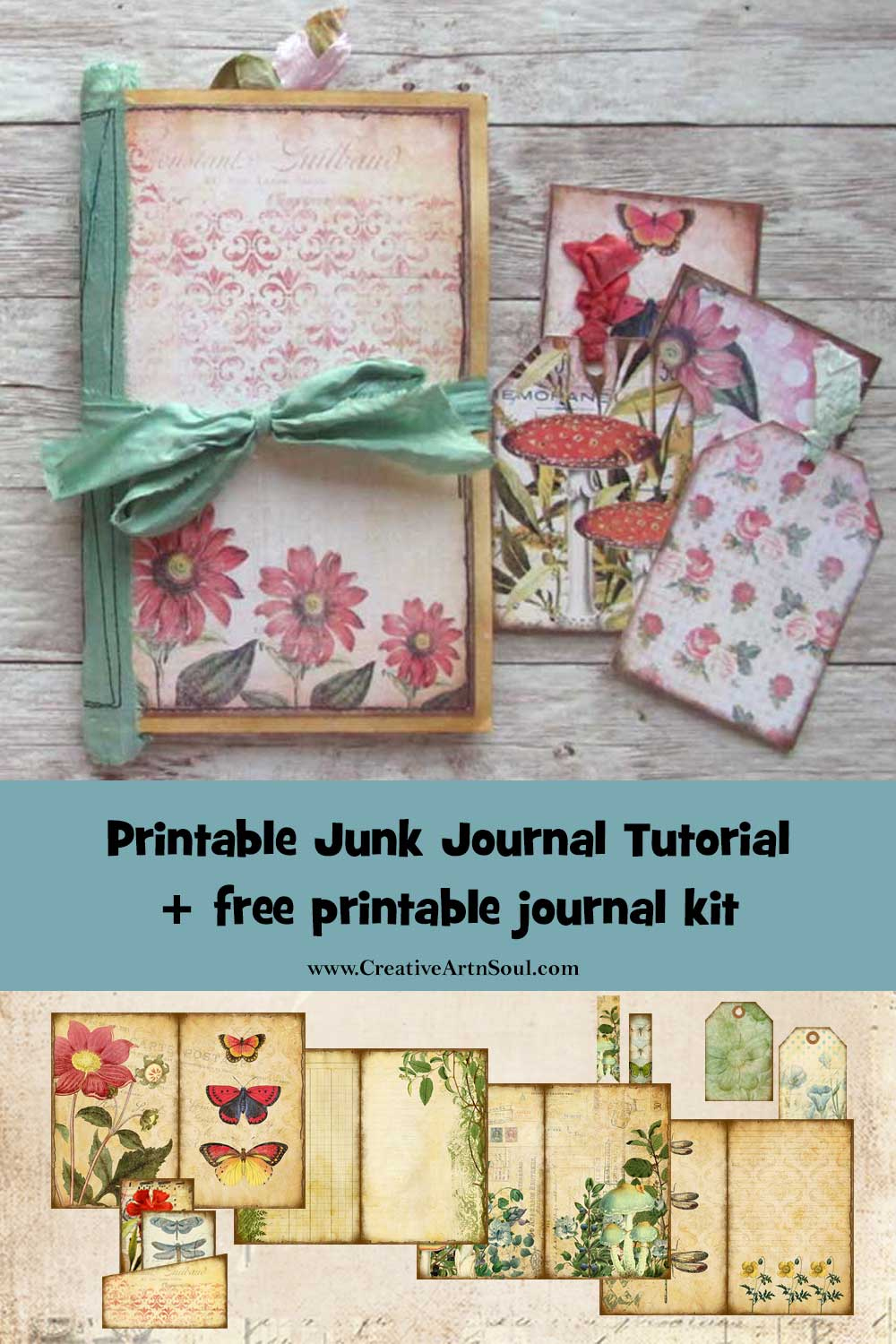 Easy Printable Junk Journal Tutorial + Free Printable Junk Journal Easy Printable Junk Journal Tutorial + Free Printable Junk Journal