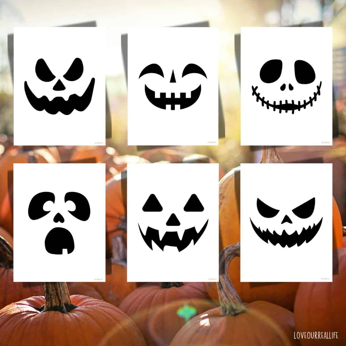 Easy Pumpkin Carving Stencils: Free Jack-O