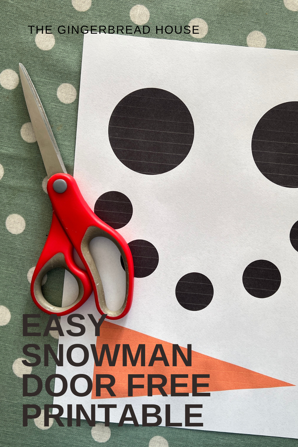 Easy snowman door free printable - the-gingerbread-house.co