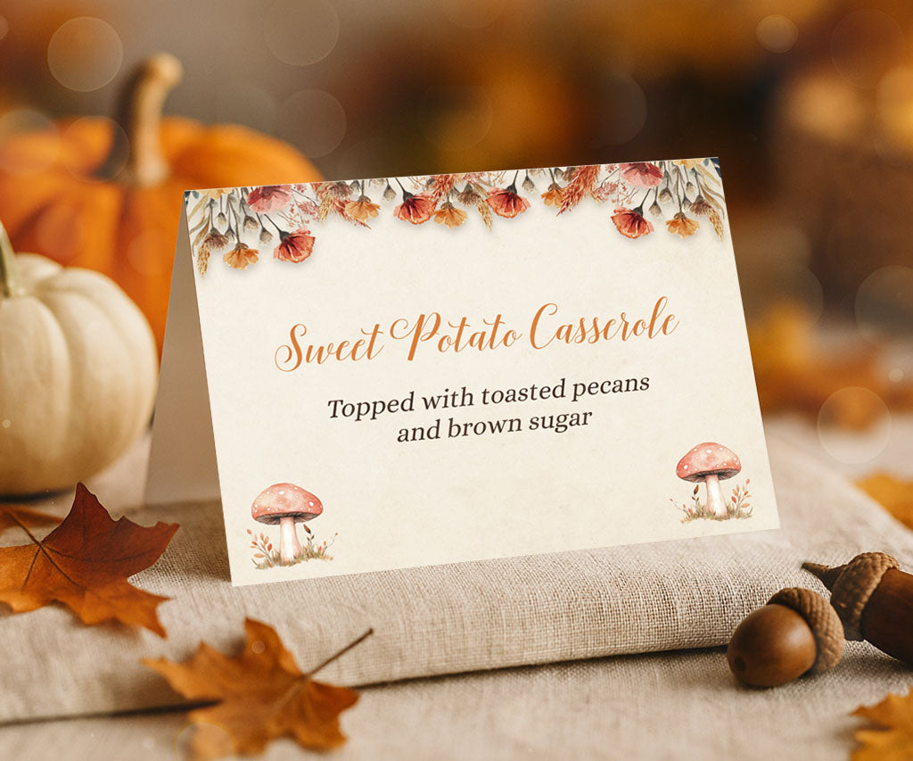 Editable Buffet Food Card Templates  Food Labels & Tent Cards