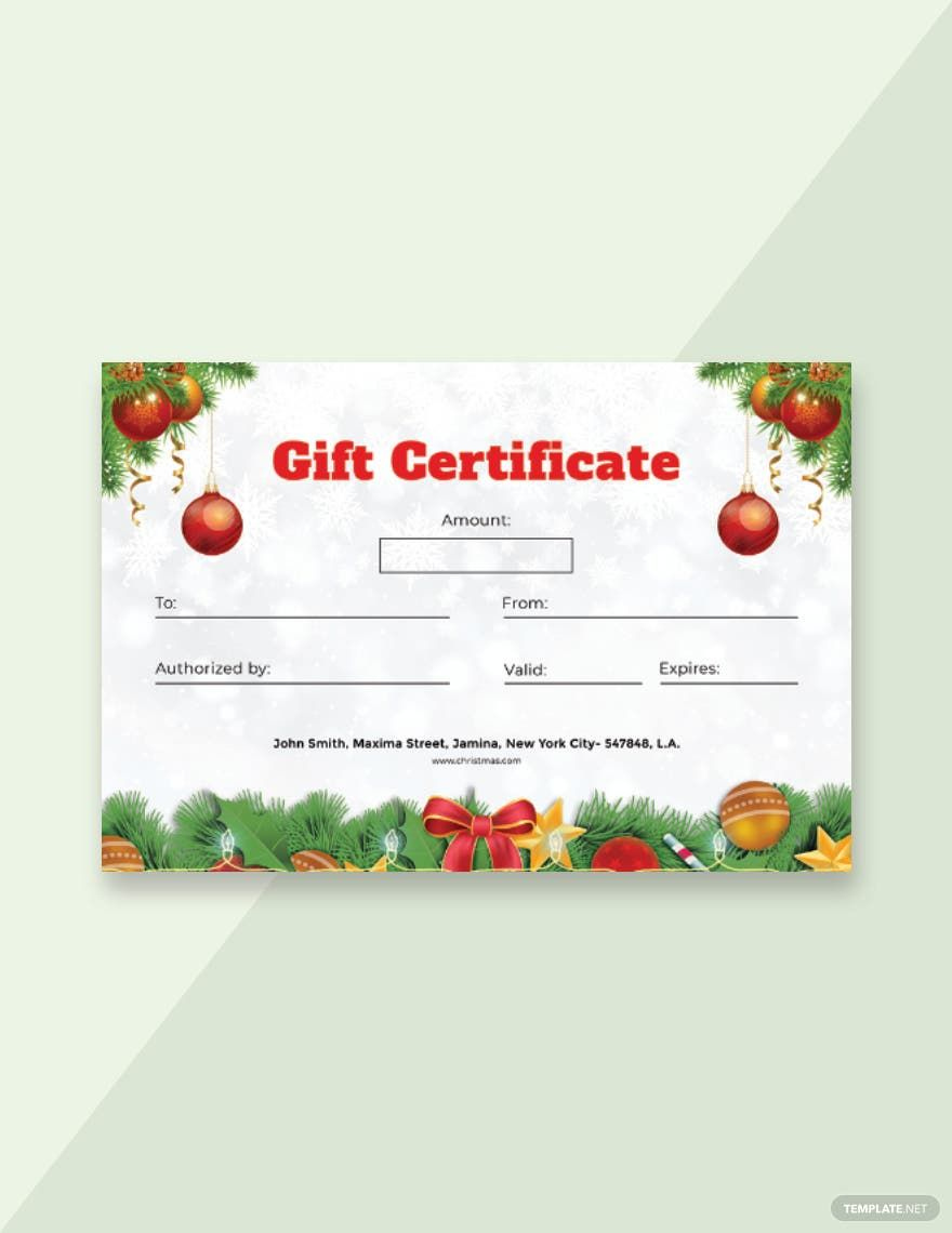 Editable Christmas Certificate Templates in Word to Download