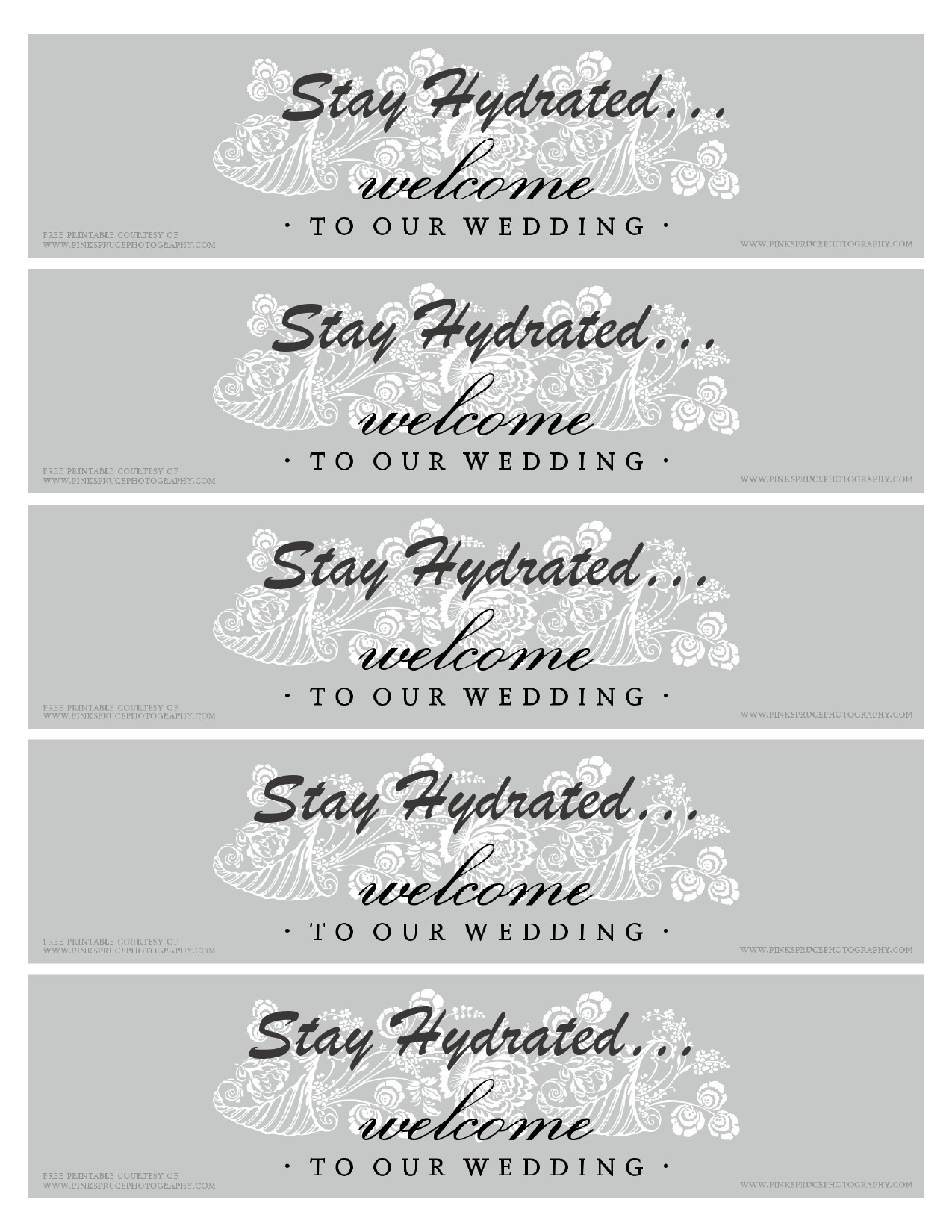 Editable Water Bottle Label Templates (% Free)