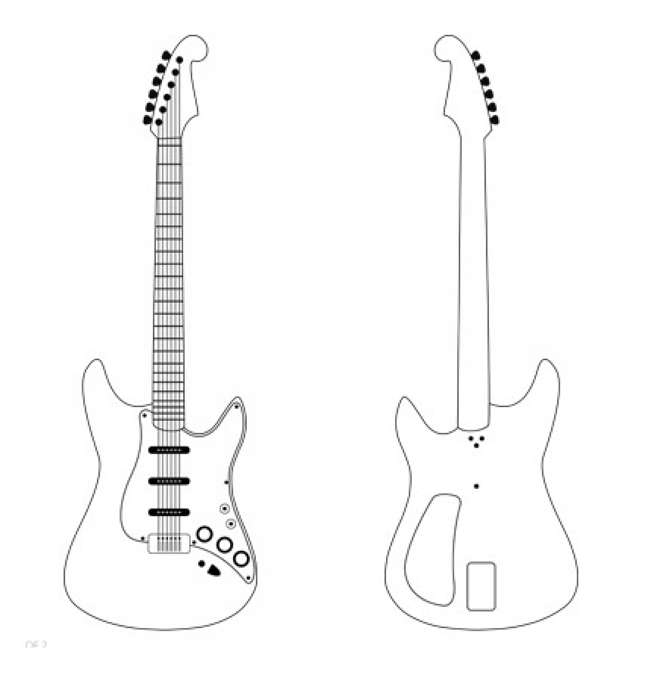 Electric guitar template - Worksheets Library Electric guitar template - Worksheets Library