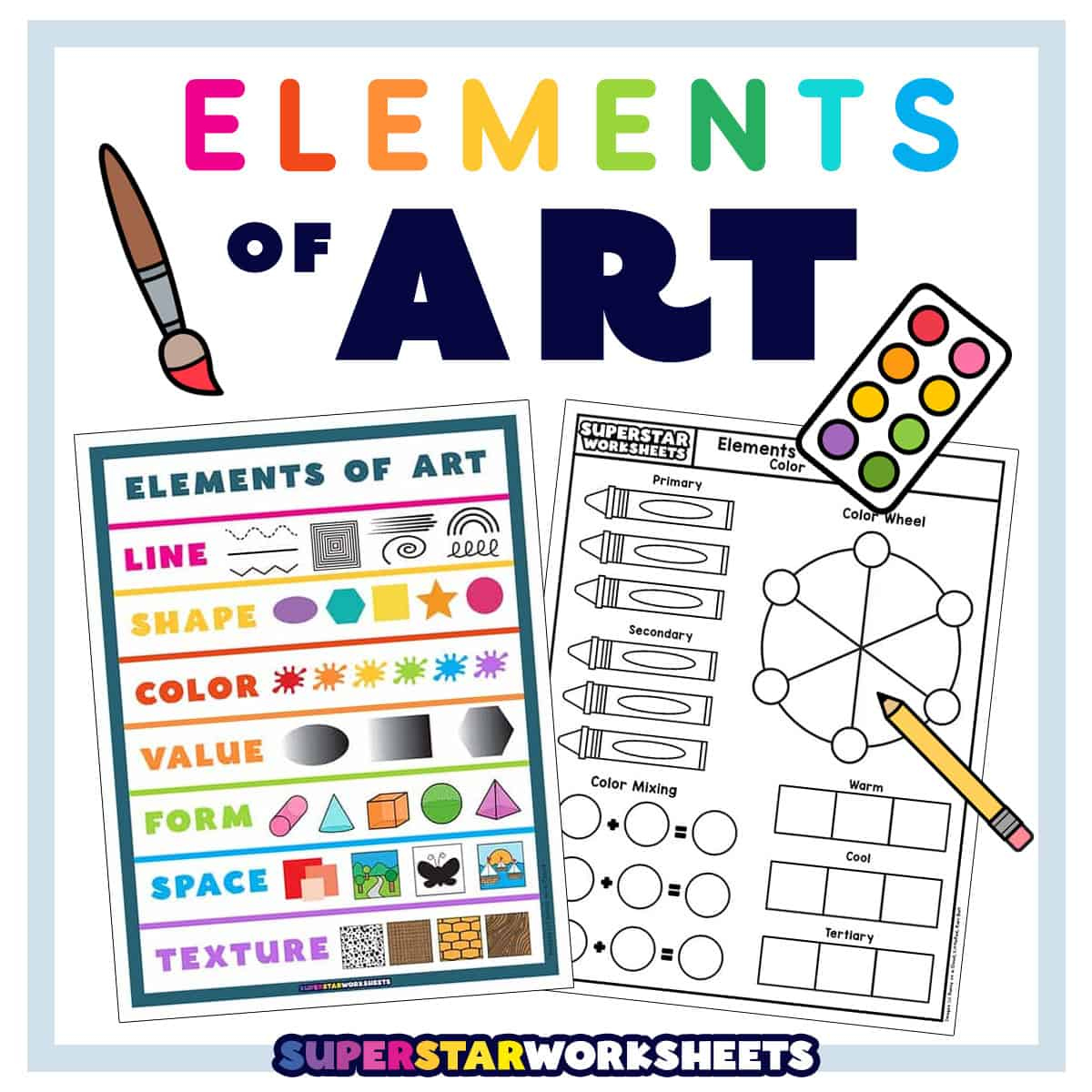 Elements of Art (Free Printables) - Superstar Worksheets