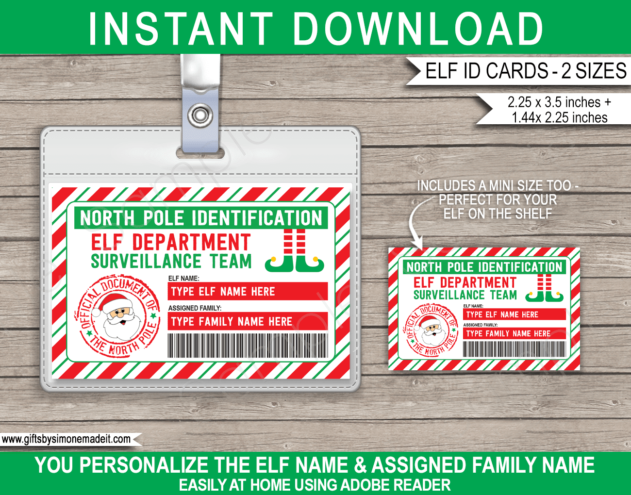 Elf ID Card (Elf Surveillance Team) Elf ID Card (Elf Surveillance Team)