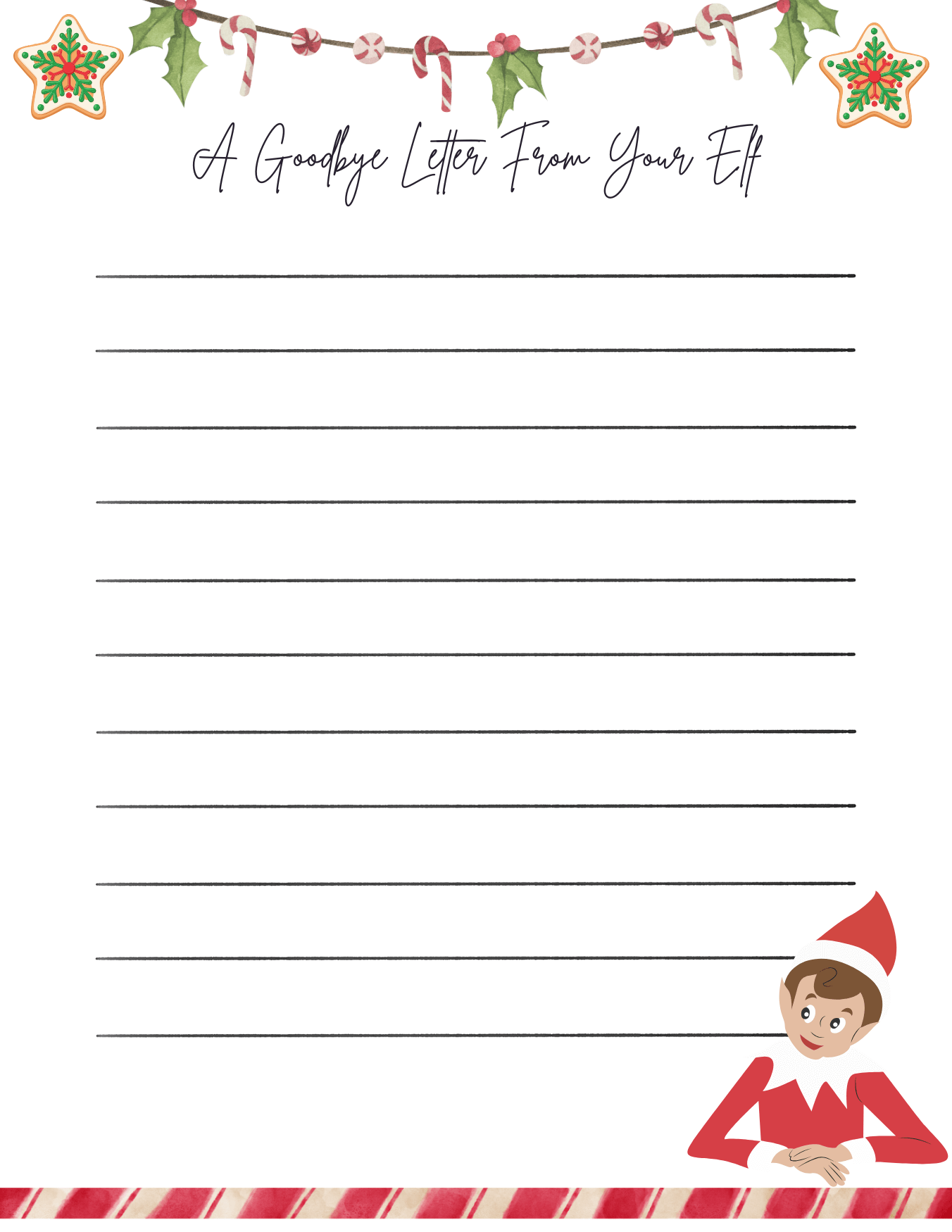Elf on the Shelf Goodbye Letter ( Free Printable Letters!)