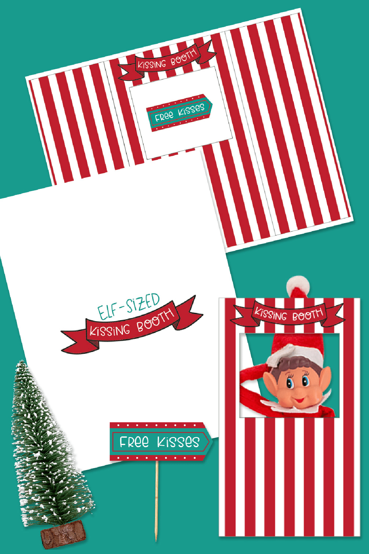 Elf On The Shelf Kissing Booth (Free Printable) - Fun Money Mom Elf On The Shelf Kissing Booth (Free Printable) - Fun Money Mom