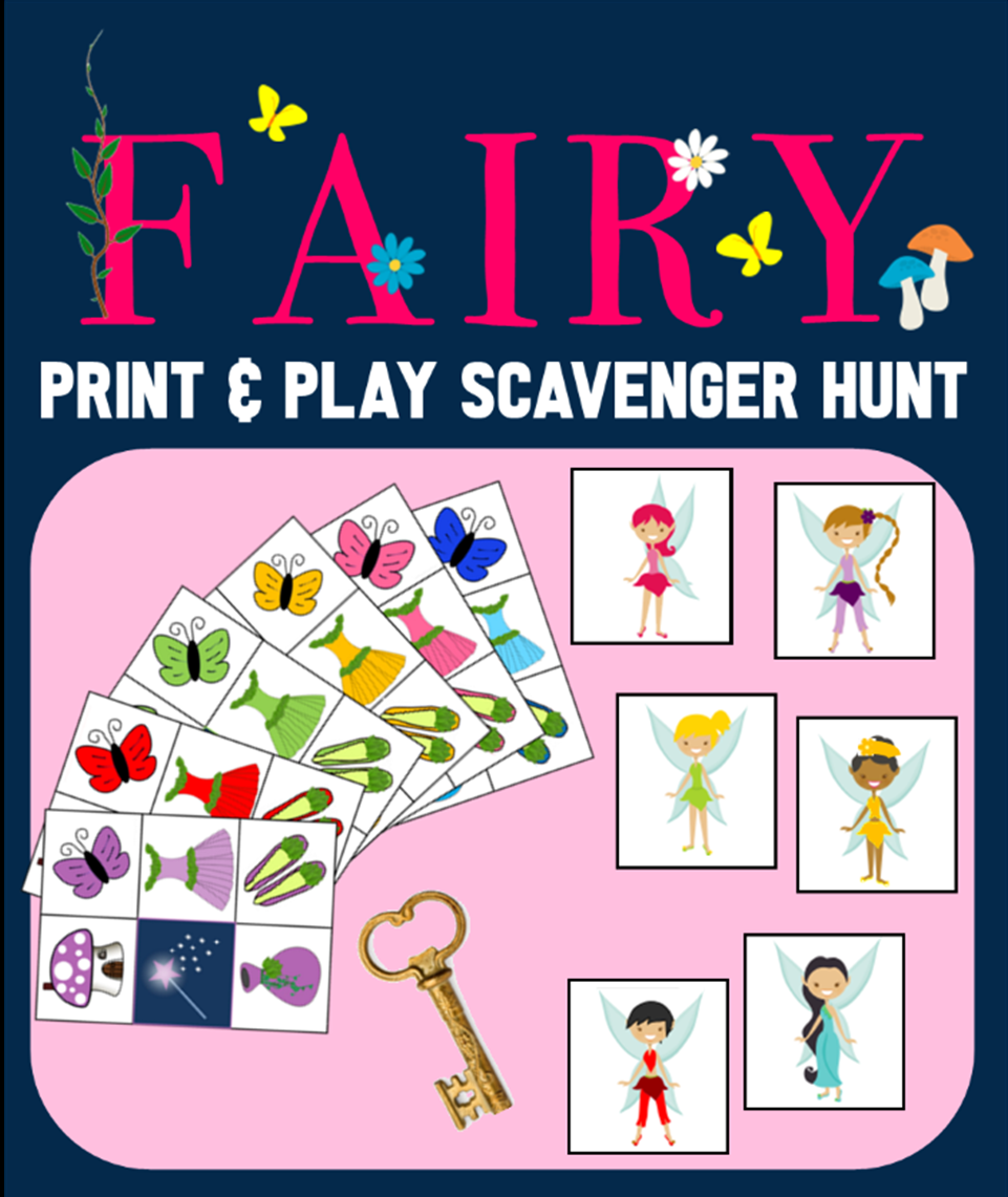 Fairy Scavenger Hunt - Printable game for Birthday Parties