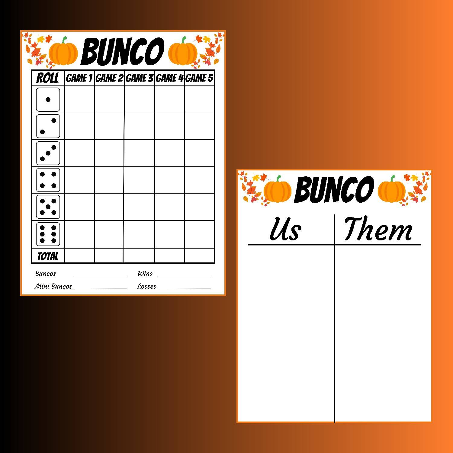 Fall Bunco Score Sheets Fall Games Fall Activities Back to School Fall Bunco Score Sheets Fall Games Fall Activities Back to School