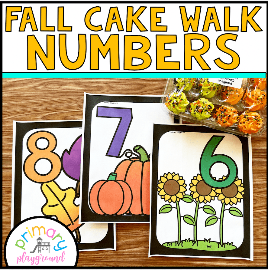 Fall Cake Walk Numbers - Primary Playground