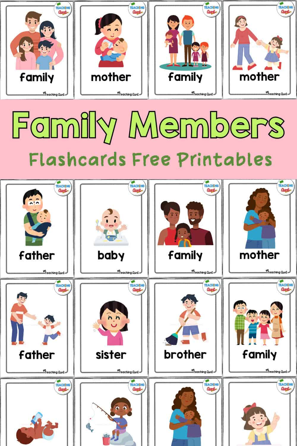Family Flashcards - The Teaching Aunt