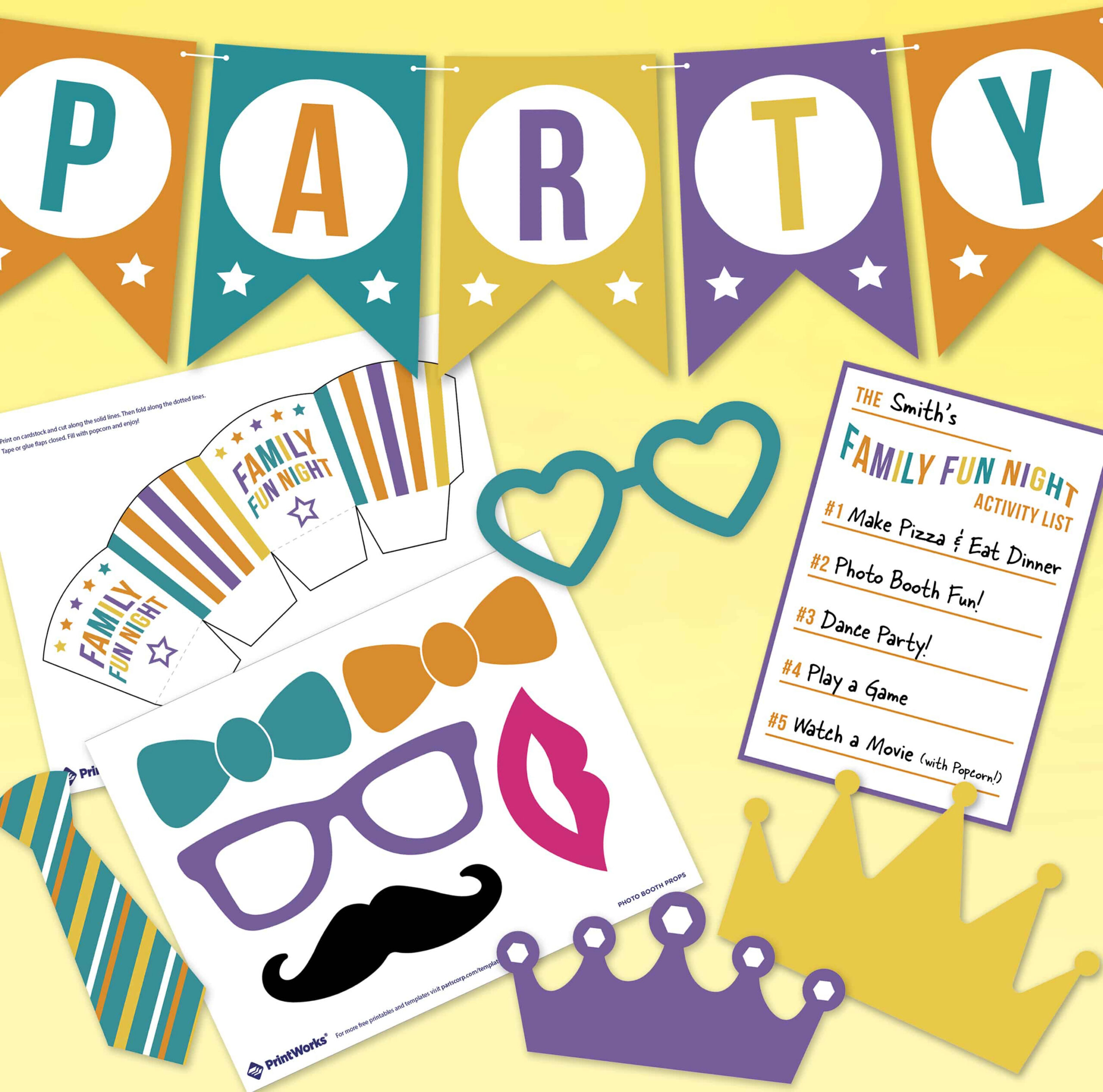 Family Fun Night Printables - Free Printable Download Family Fun Night Printables - Free Printable Download