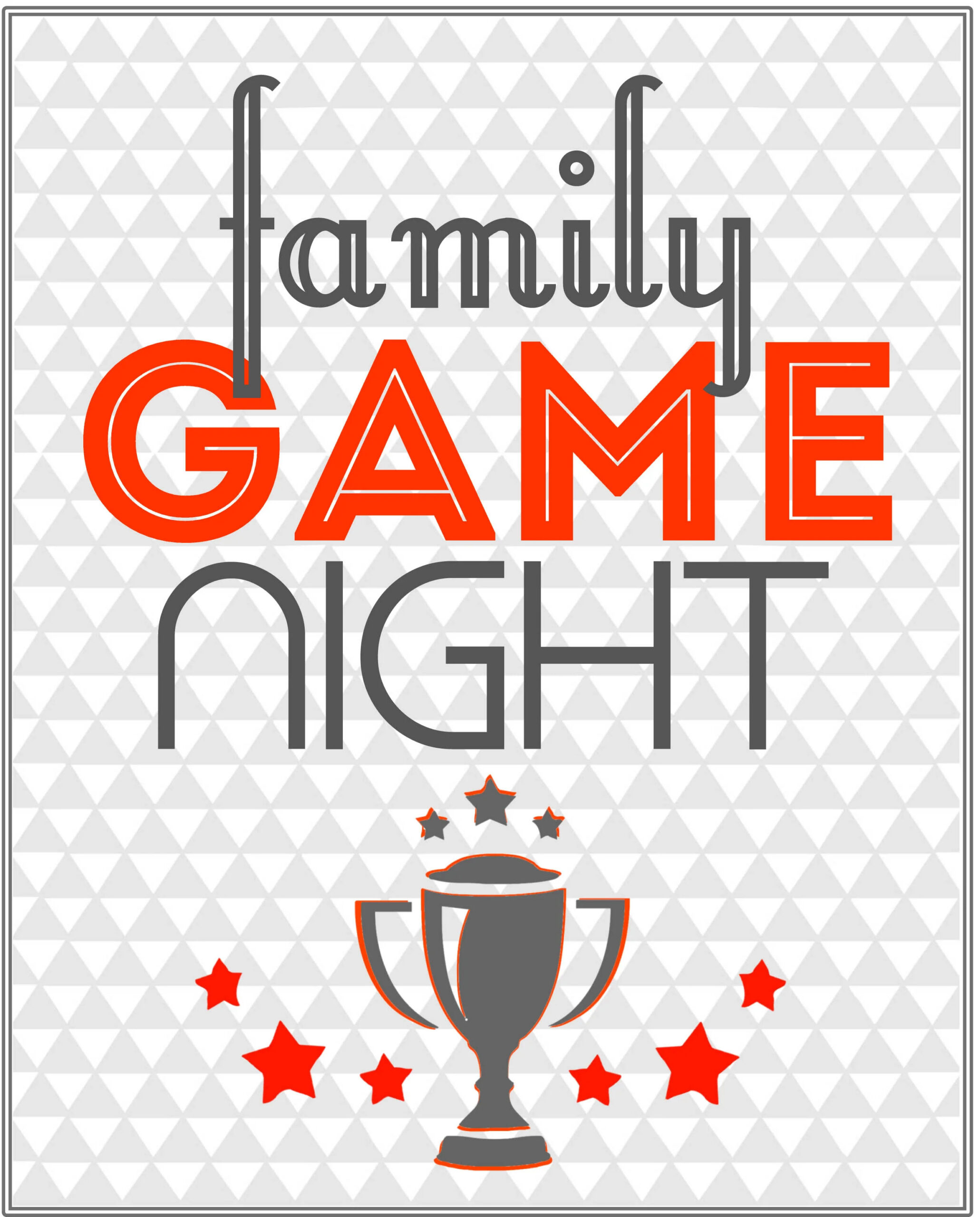 Family Game Night and some free printables — Little House Studio Family Game Night and some free printables — Little House Studio