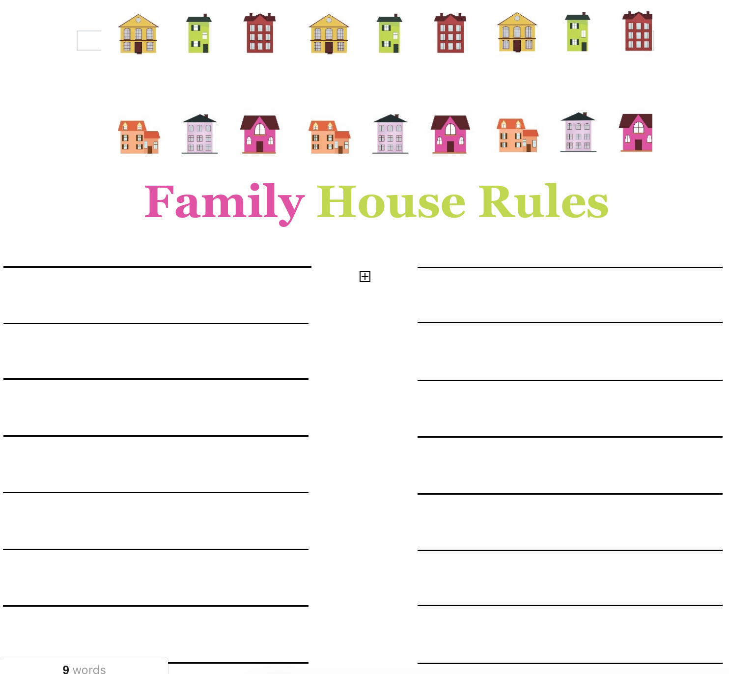 Family House Rules Template - The Intentional Mom Family House Rules Template - The Intentional Mom