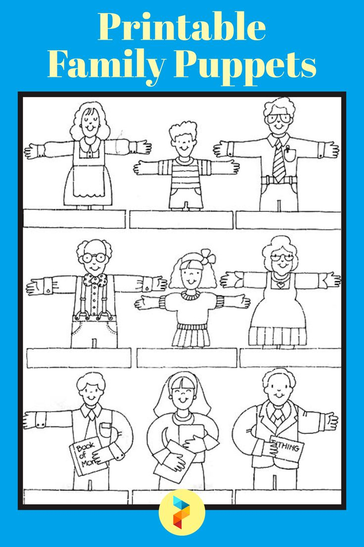 Family Puppets -  Free PDF Printables  Printablee