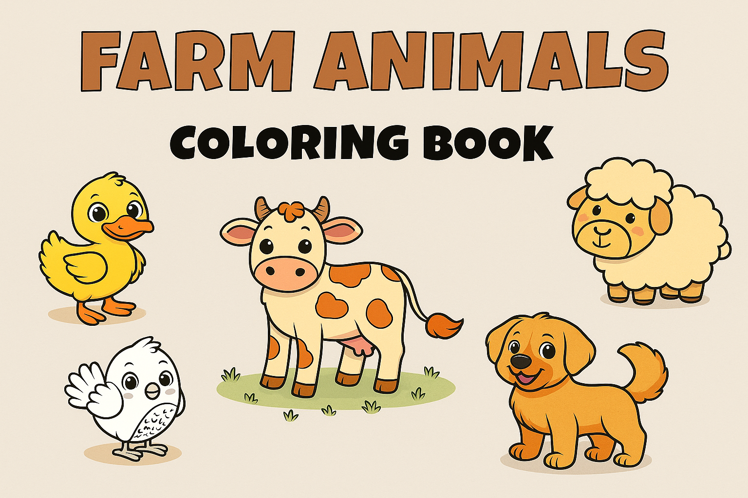 Farm Animal Coloring Pages for Kids – Free Printable Fun! Farm Animal Coloring Pages for Kids – Free Printable Fun!